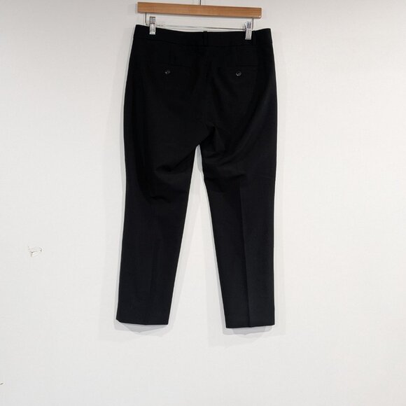 Banana Republc Avery Fit Wool Blend Cropped Pants Black Size 4 Petite - Picture 3 of 4